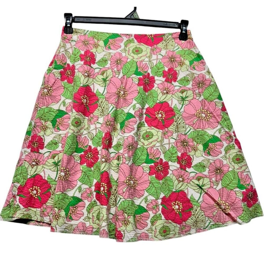 Y2K 2000s Vintage Gap A-Line Flare Skirt Women's 1 Floral Zipper 21"